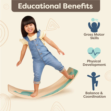 Teeter-Toddler Wooden Balancing Board