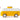A wooden Volkswagen inspired Camper pop-top in white and yellow on a white background with a magnet symbol. 
