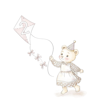 Little Touches Happy Birthday Girl Cards - Age 1 to 5