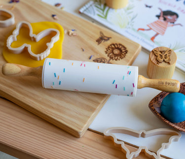 Bio Dough Confetti Silicon Rolling Pin, 25cm