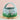 Tara Treasures Felt Blue Basket with Colourful Dots
