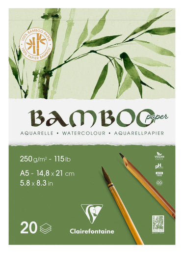 Clairefontaine Bamboo Watercolour Pad - A5