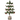 Maileg Christmas Tree Mouse, a 16cm decorated tree with tiny LED lights on a striped stand