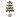 Maileg Christmas Tree Mouse, a 16cm decorated tree with tiny LED lights on a striped stand