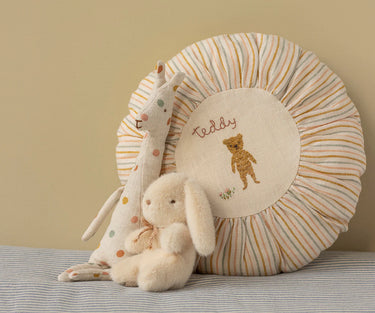 Maileg Cushion Round Small Teddy Striped