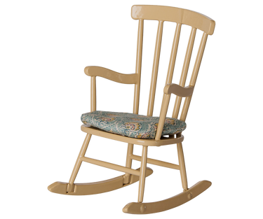 Maileg Rocking Chair Mouse in Wheat, second view