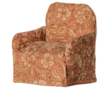 Maileg Folding Chair Mouse in Flower, second view
