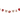Maileg Christmas Garland, 188cm long with seven different fabric ornaments