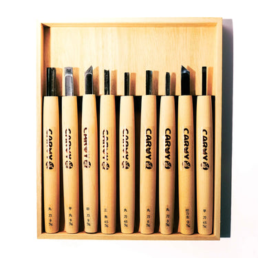 Michihamono Carvy 9 Piece Carving Set