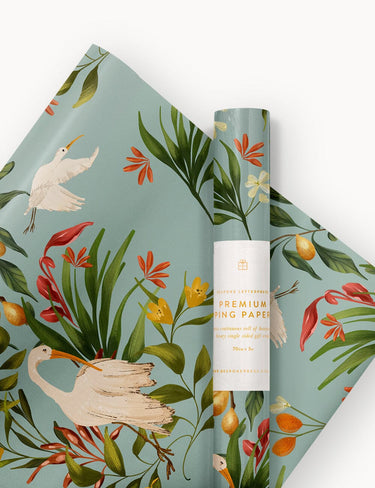 Bespoke Letterpress Gift Wrap Roll 3m - Prima Ballerina