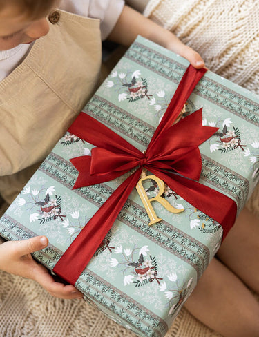 Premium Gift Wrapping Roll 3m - Christmas Songbirds