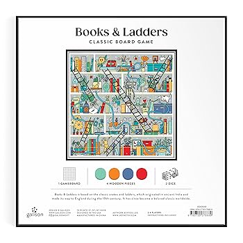 Books and Ladders Classic Board Game