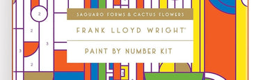 Frank Lloyd Wright Paint by Numbers Kit - Saguaro Forms & Cactus Flowers