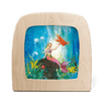 Toverlux Underwater World silhouette by Het Wol Feetje, 19 × 19 cm wool painting