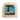 Wooden picture frame with a felted scene of a girl and ducks on a blue background