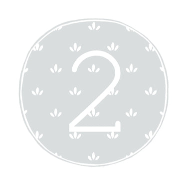 Little Touches Blue Pattern Numbers Card - Age 1 to 5
