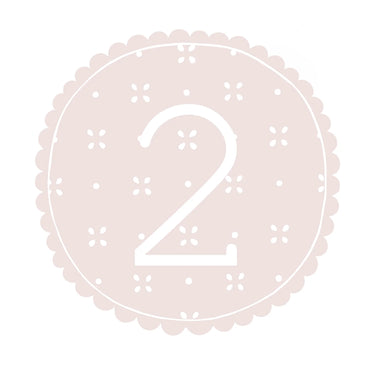 Little Touches Pink Pattern Numbers Card - Age 1 to 5