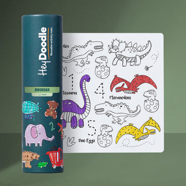 HeyDoodle Dino Roar Silicone Activity Minimat