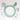 Tara Treasures Rattan Bunny Mirror, Mint Green