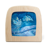 Toverlux Snow Queen silhouette by Kapitein Kalk, 19 × 19 cm, a frozen land in icy blues