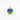 A colourful spinning top on a white background  