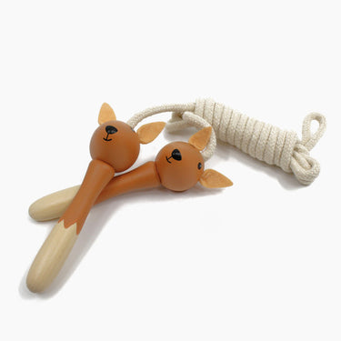 Kangaroo Wooden Skipping Rope