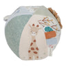 Little Dutch Safari Friends Activity Ball, a 12cm soft polyester ball with a different texture on each side