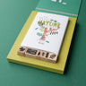 Set of rubber stamps with a 'Nature' theme on a green background