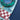 Close-up detail of the grpahics on a rocket themed compound kaeledoscope on a blue background