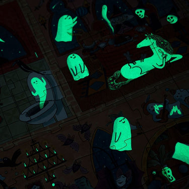 Glow in the dark puzzle pieces 