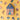 A 36-piece reversible puzzle in a house shaped box on a yellow background 