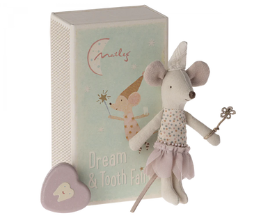 Maileg Tooth Fairy Mouse Little Sister in Matchbox