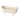 Small  Maileg cream-colored bathtub with legs on a white background
