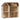 Maileg Wooden dollhouse with brown roof on a white background
