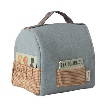 Maileg Pet Carrier, Dusty Blue