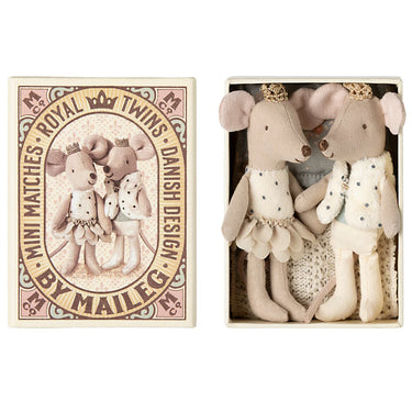 Maileg Royal Twins Mice in Matchbox, 2025 Edition