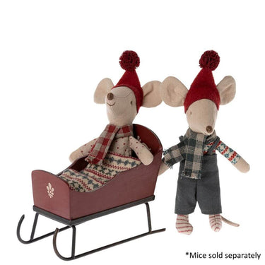 Maileg, Sleigh Mouse - Red