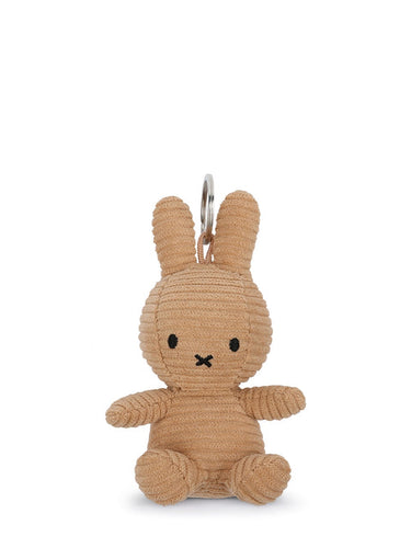 Miffy Corduroy Keychain, Beige 10cm
