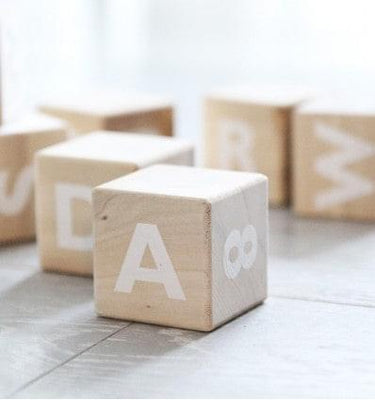 Ooh Noo Alphabet Blocks - White