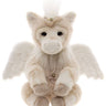 Charlie Bears Pegasus, a 39cm cream plush winged horse with a headpiece and matching necklace