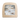Wooden picture frame with a winter scene painting of two people skating on ice.
