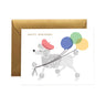 Rifle Paper Co. French Poodle Birthday greeting card — front