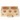 Portable wooden toy kitchen with exterior hot plates on a white background