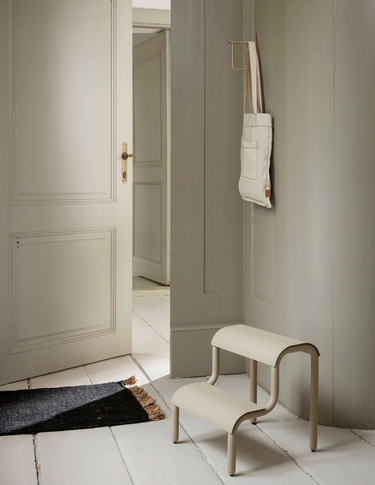 Ferm Living - Block Mat - Black / Natural