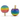 Umdrehkreisel Rainbow (Rainbow Spinning Turn Top)