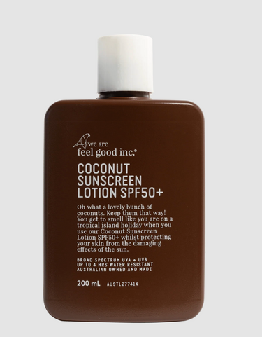 We Are Feel Good Inc - Coconut Sunscreen Lotion SPF50+ 200ml
