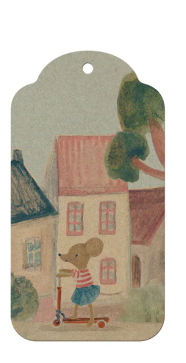 Maileg, Gift Tag Mouse - 12pcs