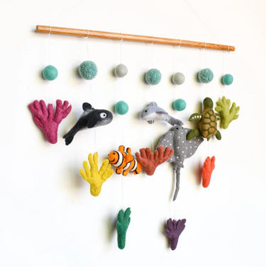 Tara Treasures, Felt Nursery Mobile - Coral Reef