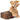Steiff Plush Teddy Bear, Fynn with his Brown Suitcase, Beige 28cm