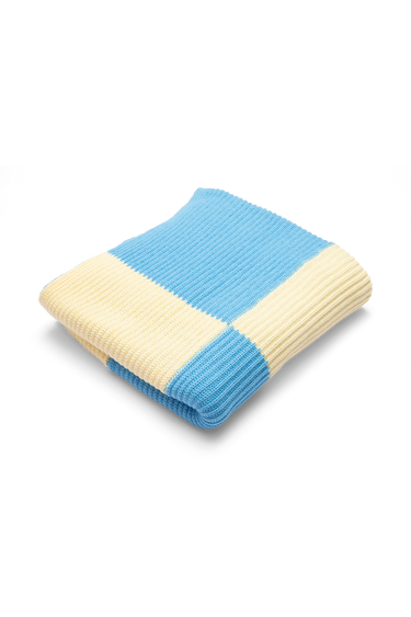 Sunday Siblings, Sunday Blanket - Blue + Yellow